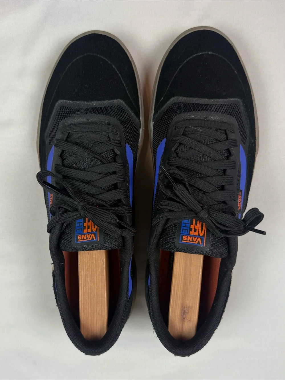 Vans Ave Pro Mens Skate Shoes US 9.5 Black/Orange Low Top